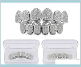 Grillz Body Dental Hip Hop Jewelry Mens Diamantes Personalidad Encantos de oro Golsas Grills Rapper Accesorios de moda Drop 5982871