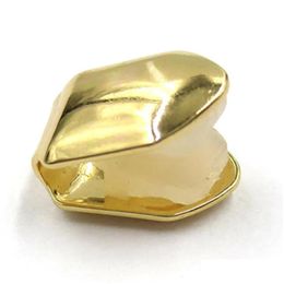 Grillz, Dental Grills 18K Real Gold Hollow Immollow dents Grillz Grillz Punk Hiphop Dental Buck Fang Grills Cap Cost Costume H DHTFH 5270