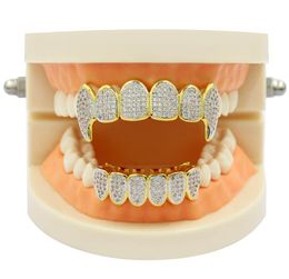 Grillz Dental Grills Personnalisation exclusive Moisanite dents Grillz Iced Out Hop Full Zircon Decraces décoratives Real Diamond Bling Tooth 98M