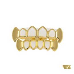 Grillz Dental Grills Hip Hop holle tanden Grillz Set voor heren bovenaan