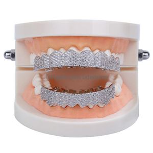 Grillz Dental Grills Hip Hop Jewelry Mens Diamond Grillz Tanden Persoonlijkheid Charms Goud Iced Out Fashion Rapper Men Accessoires324A DHGWP