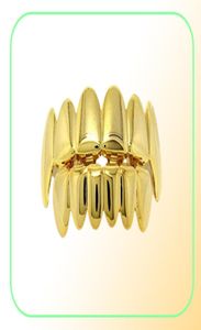 Grillz dents ensemble bijoux de haute qualité Hip Hop Real Gold plaqué grils6869763