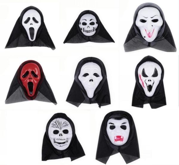Masque Grimace pour fête d'halloween, masque hurlant d'horreur, masque facial effrayant pour fête d'halloween, accessoires de cosplay 8041157