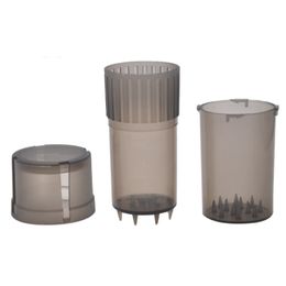 Grinder Airtainer 2 in 1 Grinders Container zak Kruid Tabak Opslag Acryl Fles Stijl 3 Lagen Scherpe Tanden