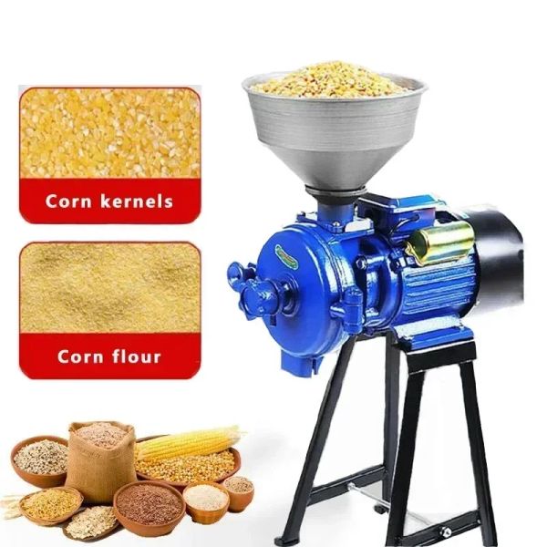 Broyeurs 110 V/220 V électrique rectifieuse Grain épice maïs broyeur ménage Commercial humide et sec nourriture sèche moulin poudre farine