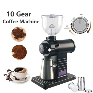 Grinder 200W elektrische koffiemolen roestvrij staal 3cr13 mes koffiebonenmolen automatisch afneembaar 10 Bestandsonderzoekslijpping