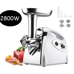 Hachoir à viande électrique 2800W broyeur robuste cuisine hachoir à viande électrique fabricant de bourrage robot culinaire Electric Meat Slicer