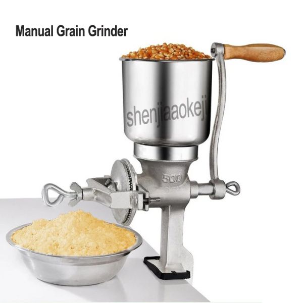 Molineras Grano de grano de grano nuez de maíz maní de maní manual de arroz Máquina de grano de grano Cereales de la muleta 1pc