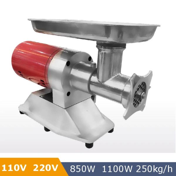 Molinillos Motor de alta calidad 850W 1100W Uso industrial Procesador de alimentos Fabricante de salchichas Picadora de carne Picadora de verduras Máquina trituradora