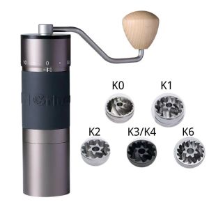 Grinders Kingrinder K4/K6 Manual Moledor de café 420 Ba Tahan Karat 38 mm/48 mm Burrio Grating Core Penggiling Kopi Gilingan Herramientas