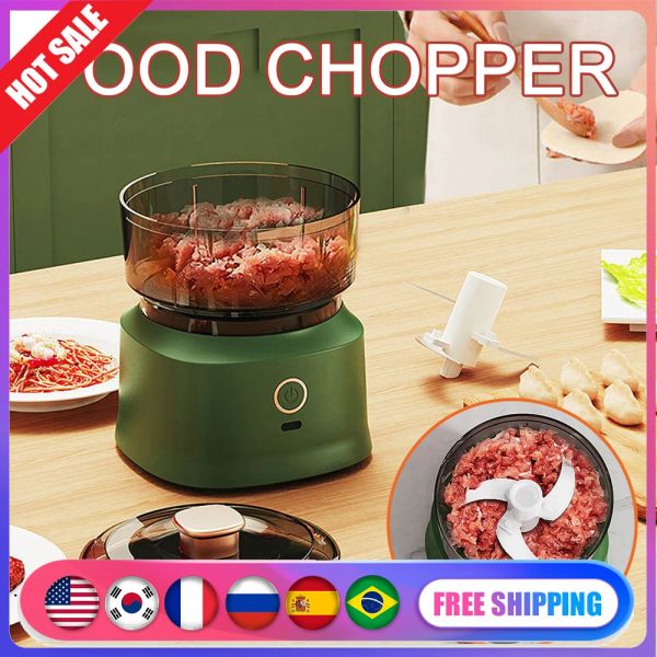 Grinders Kitchen Electric Aim Masher Crusher 350 ml Food Chopper Mélangers sans fil bébé Auxiliary Food Machine Bud Meat Grinder