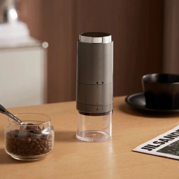 Broyeurs de café électrique portable charge USB charge 1500mAh sans fil entièrement automatique intégré de grain de grain de café de café domestique intégré