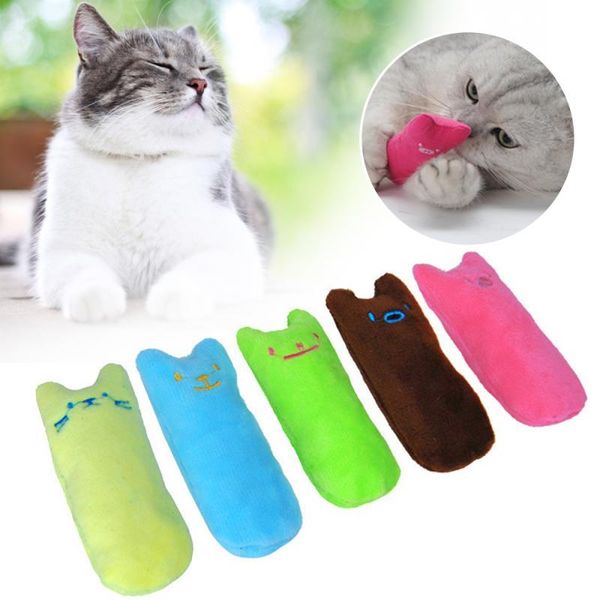 Grincement Bite Griffes Chats Interactifs Jouets Pour Animaux De Compagnie Chaton Chat Cataire À Mâcher Pouce Vocal 1pcs Jouet Dents Jouet Pour Drôle Menthe En Peluche avec DHL Ship