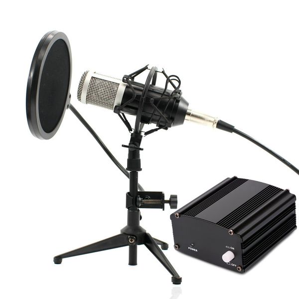 Processus de meulage ensemble complet microphone à condensateur en métal BM-800 bm 800 48 V alimentation fantôme carte son micro de Studio Microphone d'ordinateur