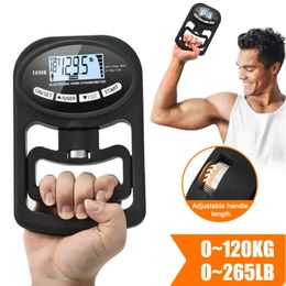 Grip Strength Tester 265lbs120kg digitale handdynamometer meter USB LCD -scherm voor Power Training Sport 240401