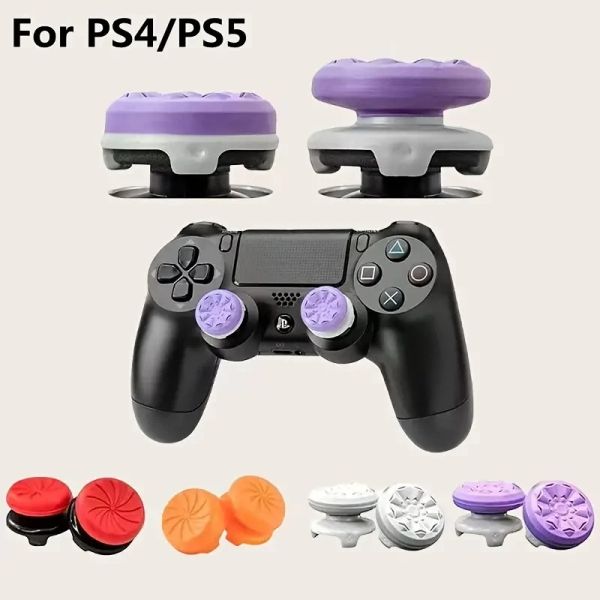 GRIPS 2PCS Jeux vidéo Grip de pouce en silicone pour PS4 / PS5 pour FPS Joystick Booster Cap Video Game Controller accessoires