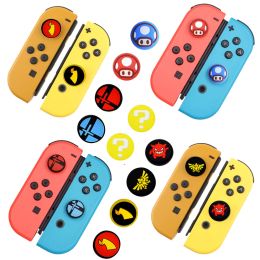 Grips 4pcs para interruptor NS/lite/tapas de agarre de pulgar OLED para el controlador de Joy Con Switch Controlador Joystick Tapa de silicona de goma de pulgar Capas