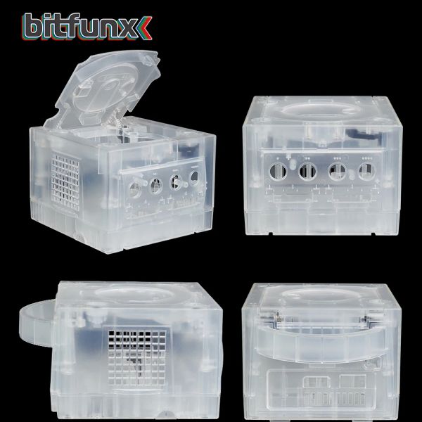 GRIPS Bitfunx Gamecube Ngc Remplacement Shell Transparent Case pour Gamecube Ngc GC Purple Translucent Black