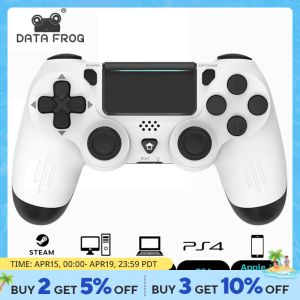 GRIPS Data Frog BluetoothCompatible Game Controller voor PS4/Slim/Pro Wireless Gamepad voor PC Dual Vibration Joystick voor iOS/Android