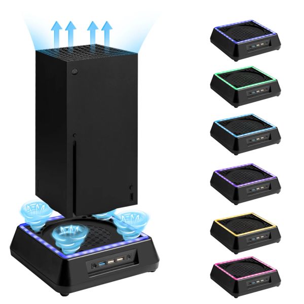 GRIPS Game Console Refroidir le ventilateur de refroidissement pour Xbox Series X Accessoires Top Proof Couvercle Dock de dissipation de chaleur réglable à 3 vitesses