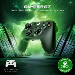 Grips GameSir G7 Xbox Gaming Controller GamePad Wired pour Xbox Series X, Xbox Series S, Xbox One, Alps Joystick PC, Panneaux remplaçables