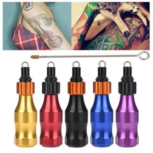 Grips Tattoo Cartridge Grip Tubes Verstelbare Aluminium Naaldstang voor Tattoo Gun Machine Microblading Tattoo Supplies Gereedschap 5 Kleuren