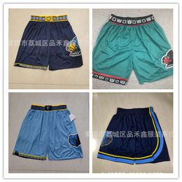 Jersey de baloncesto grizzly Bear Morant Blue Big Pants Borded City