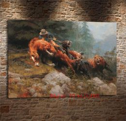 Grizzly Mountain Canvas Painting Living Room Home Decor Modern Mural Art Art Painting 2046549