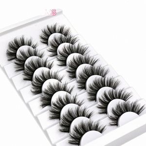 Groinneya 5/8/10 Pairs 3D Faux Nertsen Eyeles Natuurlijke Dikke Lg Valse Les Dramatische Fake Eyel ogen Make-Up Extensi Schoonheid H3az #