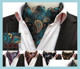 Cravates de marié Ceintures de smoking Hommes Mariage Cravate formelle Mode Rétro Paisley Style britannique Gentleman Foulards en soie Cravates Costume Busines3393678