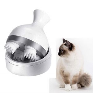 Toilettage 3D électrique masseur pour animaux de compagnie chien chat Massage vibrant cuir chevelu charge Machine tête pétrissage soins de santé chat fournitures accessoires