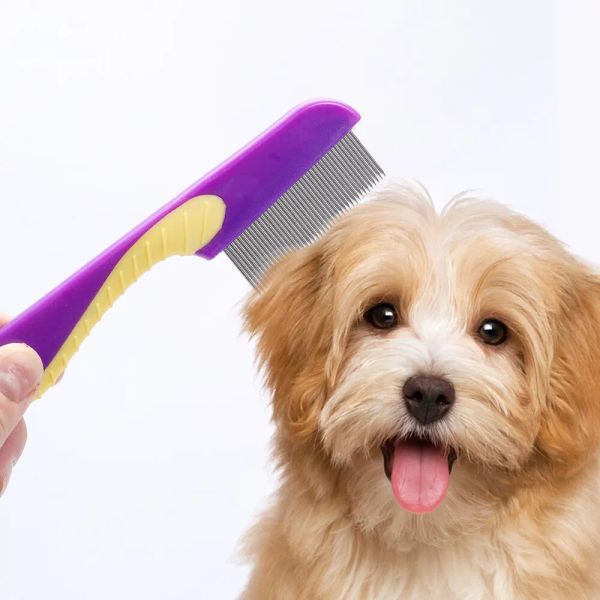 Grooming 4pcs set mascotas terminador de cabello peines limpiadores de cepillo de cabello herramientas de desprendimiento de techo densidad de techo de techo.