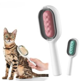 Aseo Peine de limpieza para gatos Removedor de pelo para gatos para eliminar el pelo flotante Piel pegajosa Cepillo universal para el cuidado de mascotas para perros y gatos combinado con toallitas