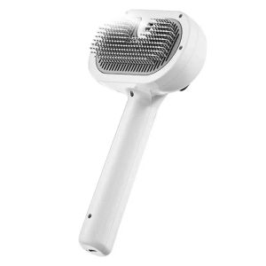 Fournitures de toilettage pour chat - Brosse pour enlever les poils d'animaux et nettoyer les poils d'animaux avec pulvérisation d'eau - Fonction autonettoyante - Brosse pour chat