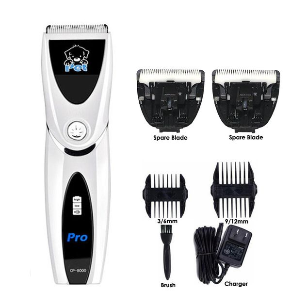 Grooming Original CP8000 Cortadora de pelo para perros Cortadoras de pelo para mascotas Mascotas Perros Cuchillas de cerámica Máquina de afeitar para corte de pelo para gatos Animales Corte de pelo