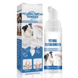 Grooming Pet Tartar Remover Places naturales fuera del removedor tártaro para perros Cats Freshen Breath Foam para perros Cats Apoye las encías saludables