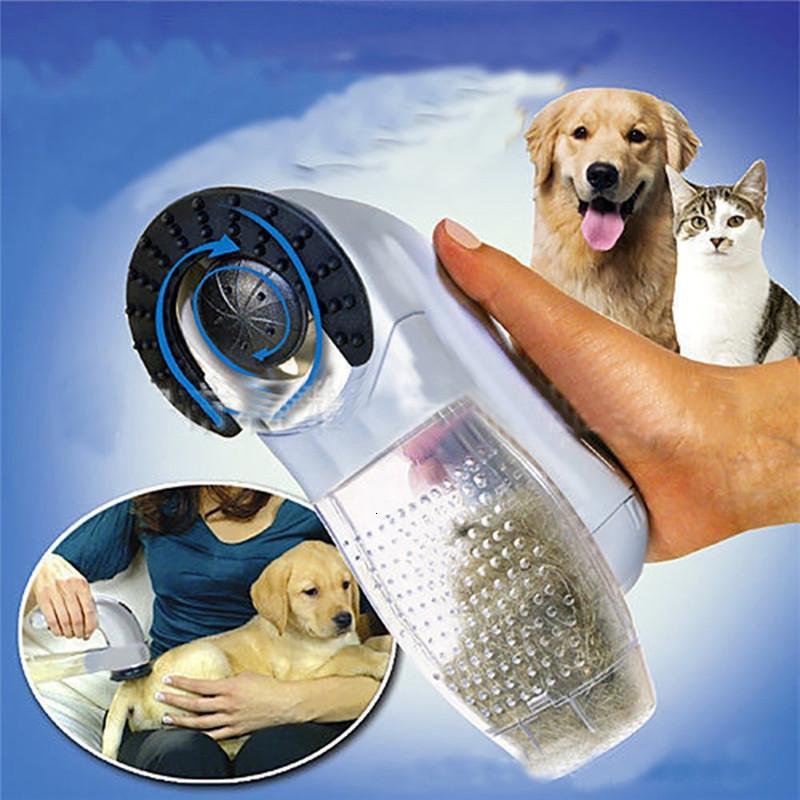 Grooming dispositivo portátil removedor de pêlos de animais de estimação elétrico gato e cão massagem limpeza aspirador de pó escova de cabelo pet limpeza acessórios do gato