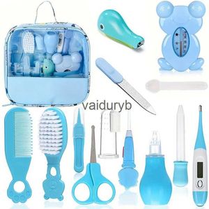 Ensembles de toilettage 13 pièces Kit de toilettage et de santé pour bébé ensemble de soins de sécurité ensemble de soins de santé pour nouveau-né avec peigne à cheveux coupe-ongles aspirateurvaiduryb