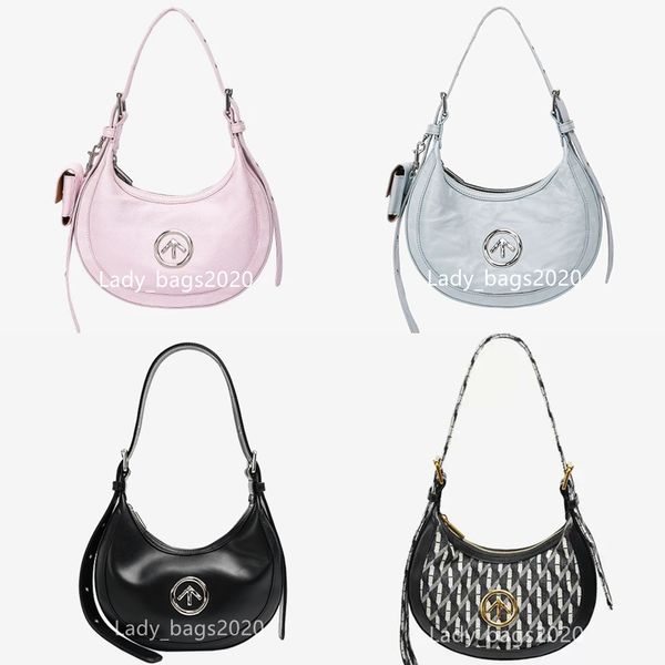 GROTTO Sac à bandoulière Flèche Sac Blackstone Purse Oreiller Seau Axillary Totes Sac à main Personnalité Half Moon Crescent Crossbody Underarm Crossbody Bags Newset