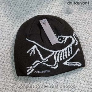 GROTTO TOQUE Gorro Arcterx de punto Gorro de cachemira Gorro de diseñador Arc Gorro de hombre para mujer Gorro de punto de moda Logotipo de pájaro antiguo 838