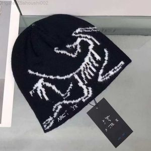 GROTTO TOQUE Bonnet tricoté en cachemire pour homme et femme, bonnet de styliste, à la mode, oiseau ancien, TE4C