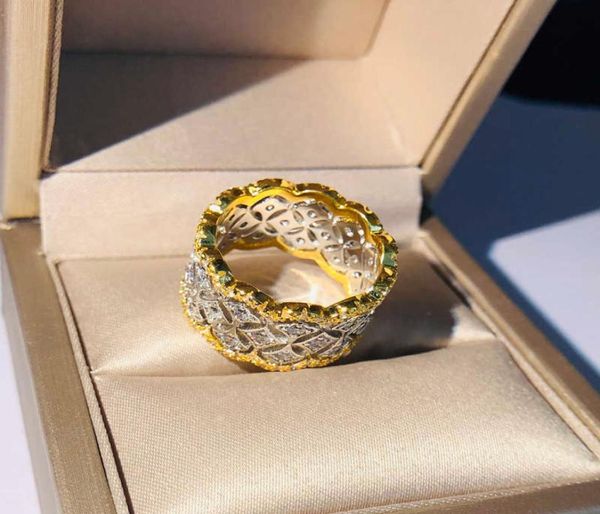 Grupo de estrellas de circón anillo forma de corona joyería ondulada geométrica hombres estilo punk anillos de boda de compromiso de moda para mujeres Q07081948112