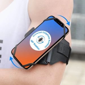 GROUPSETSELT Téléphone mobile Sauteur de brassard amovible 360 ° Rotation de téléphone Running Téléphone Sac de bracelet Bat de navigation de navigation pour le cyclisme de fitness