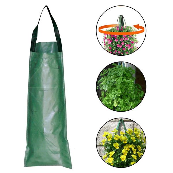 Faire pousser des sacs à tissu haut de plante de plante pots avec des poignées pour les légumes Fleurs arbres 240419