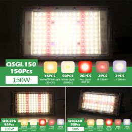 Grow Light LED 220V Spectrum completo Phytolamp para planta 50W/100W/150W Lámparas de cultivo con trípode/clip de escritorio Greenhous Light