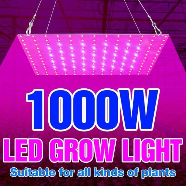 Grow Lights 1000W Spectrum complet Plantes LED Light 220V Flower Growth Lighting 1500W Phytolamps for Seedlings Fito Lamps Hydroponic 2414