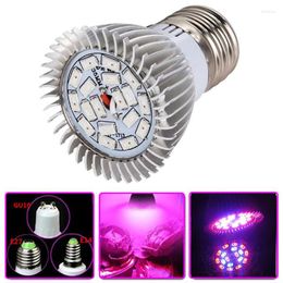 Lampes de culture 10 pièces/lot spectre complet 18W 28W lumière LED E27 E14 GU10 SMD5730 lampe de plante pour semis légumes croissance fleur système hydroponique