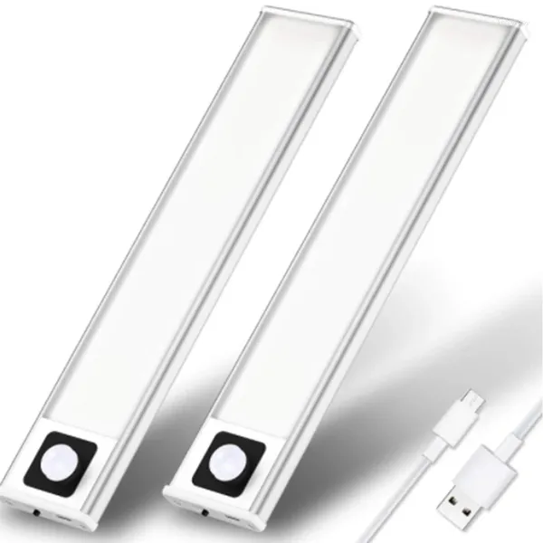 Luces de cultivo 2 sensor de movimiento interior de led recargable USB USB ultra delgada baterías inalámbricas operadas