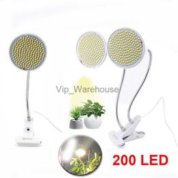 Cultiver des lumières 200 LED Phyto lampe plante cultiver la lumière spectre complet fleur phytolamp Clip boîte de culture intérieur cultivo serre Fitolamp légumes YQ230926