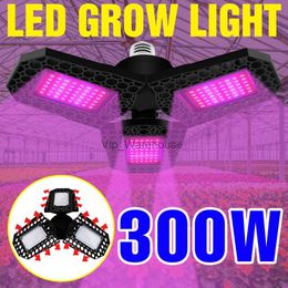 Cultivez des lumières 220V LED à spectre complet lampe pour plantes hydroponiques lumières de croissance E27 graines de fleurs 100W 200W 300W panneau LED éclairage intérieur tente de culture YQ230926